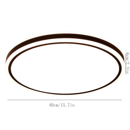 Plafonnier LED rond ultra fin dimmable avec télécommande pour salon