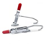 KangTeer J Hook Type Toggle Clamp,2Pack 375 lbs Holding Capacity,Adjustable Pull Hook Type Quick Release Heavy Duty Woodworking,Racks,Drum Smokers,Fixed Clamp (452)