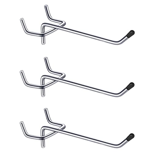 25 Pcs Ganchos Panel Herramientas Ganchos para Panel Perforado Perforado de Acero Inoxidable Ganchos Rectos para Tablero ArtíCulos Colgantes ExhibicióN Minorista Cover