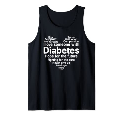 Diabetes Awareness Support Month T-Shirt Tank Top