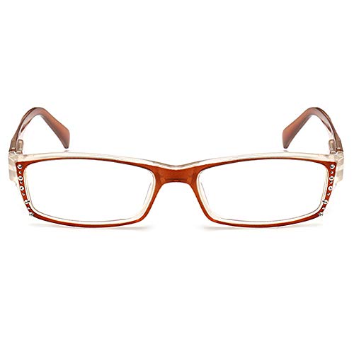 YUNCAT Mujeres Hombres de resina Gafas de lectura de los lectores portátiles lentes de presbicia bisagras de muelles de lectura vasos plástico Mayores Gafas lupas Anti-glare,UV proteccion