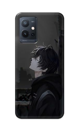 Image of PRINTFIDAA Printed Hard Back Cover Case for Vivo T1 5G Back Cover (Famous Anime Cartoon Character) -112