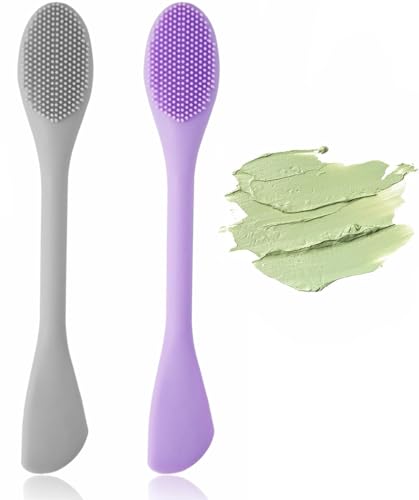 Lot de 2 Silicone Visage Brosse Masque, Brosses Nettoyantes...