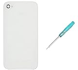 NEW OEM White Apple Iphone 4 Replacement Glass White Battery Cover , Battery Door, Rear Panel + 5 Star Screwdriver & Iphone 4 GSM, AT&T, T-Mobile