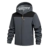 Chaqueta Polar Invierno Para Exteriores Con Capucha Resistente Térmica Cremallera Softshell Clima Frío Senderismo Acampada.