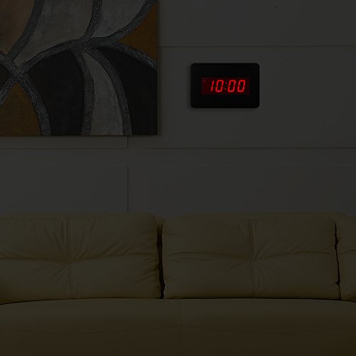 Timegyro Digital Led Alarm Clock Wall Clock,1.4" Led Time Display Battery Opetated Clock Brightness Adjustable For Bedroom,Livingroom,Beside,Table-Top,Shelf #TOP6