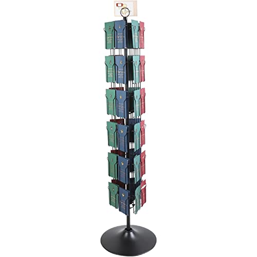 Support de brochures rotatif 3 côtés à 6 niveaux avec châssis stable inclus