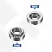 uxcell 25Pcs Self-Clinching Nuts, #10-32 x 0.14 304 Stainless Steel Pressure Rivet Nut Mounting Hardware Fastener for Construction Industry