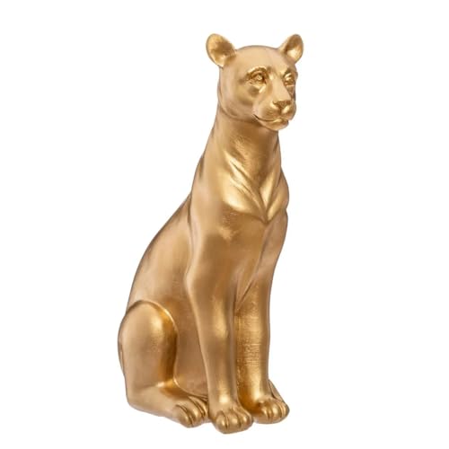 Paris Prix Atmosphera Créateur d'intérieur - Statuette Déco Panthère 23cm Or