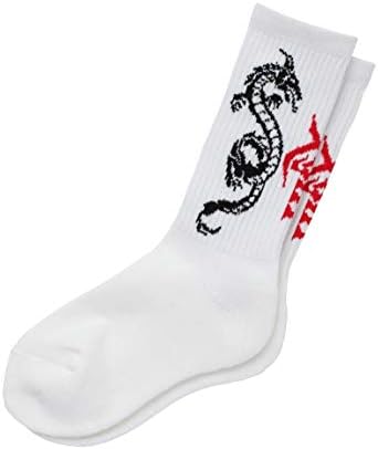 Amazon X Girl エックスガール Dragon Socks ホワイト One Size 靴下 通販