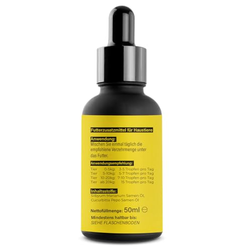 Saint Nutrition® Canine Booster für Hunde - Gelenkkraft & Gelenkgesundheit für Ihr Tier - bessere Beweglichkeit der Gelenke mit Mariendistelöl – stärkere Zähne für Hund, 50 ml