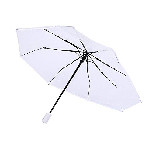 Parapluie Pliant - Portable Transparent Parapluie À la Mode Motif Animal Automatique Trois Plis Parapluie Pliant Pluie (Transparent) Cover
