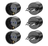 6 Stück Europa/Deutschland auf Italien Reiseadapter, Typ-L Steckdosenadapter,...