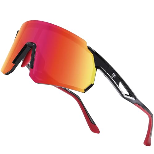 Image of DUCO Cycling Glasses for Men Women: Polarized Sports Sunglasses UV400 Protection for Baseball Running Fishing DC0048
