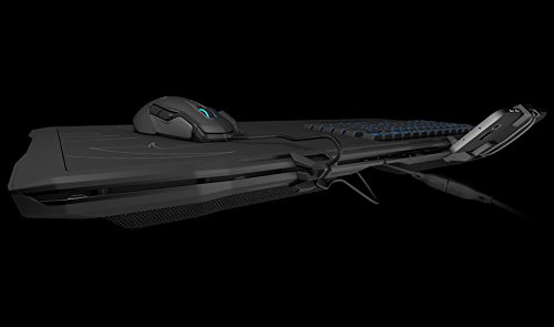 Roccat Sova Gaming Lapboard Usb Keyboard English Layout - For Pc, Xbox One, Ps4, Led Light (Blue), Mechanical Keys, Built-In Mouse Pad, (Part# Roc-12-181) #TOP3