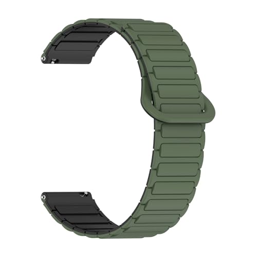 [�����ȓX] 18 mm 20 mm 22 mm�ėp�O�쎚�V���J�Q���x���g �ɓK��Garmin Venu 3 165 245 645 255 265�o���h����(Green black,18mm)