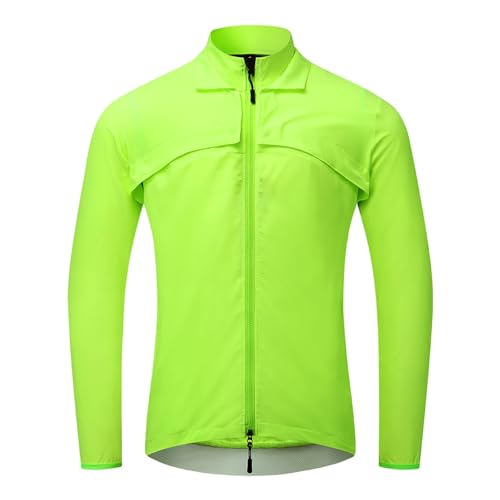 Chaqueta ciclismo hombre con capucha y cierre frontal miniatura 1