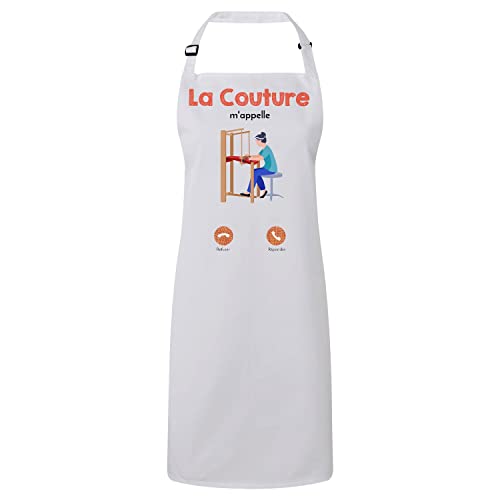 Tablier cuisine premium la couture m'appelle textile chic mode loisir