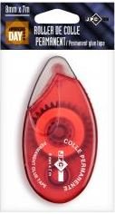 Roller de colle permanent - Taille : 8mm x 7 mètres - Lot de 12