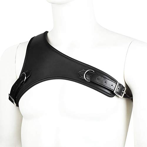 Mens Neoprene Custom Harness Body Chest Belt Adjustable Shoulder Harness3