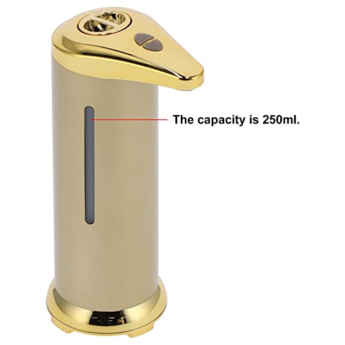 Image of Soap Dispenser 250Ml Dispensing Soap Dispensing Machine Lotion Dispensers Countertop Soap Dispensers (Gold)