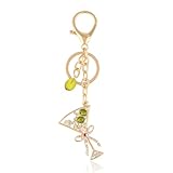 Firopia Keychain Martini Bag Charms Car Keyrings | Olive Martini Glass Purse Handbag Charms for Women | Fruit Bag Key Chain Accessories Gift