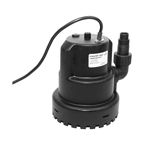 Watershed Innovations HydraPump Smart High Output Automatic Pump - Submersible Water Pump - Pool Cover Pump - Portable Electric Pump - HydraDetect Technology for Automatic Operation Cover