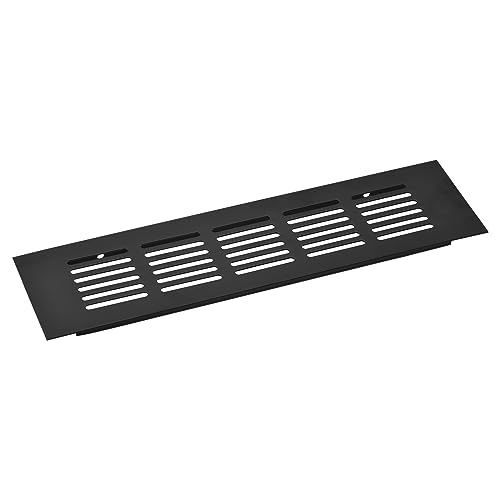 uxcell 1pcs Rectangle Ventilation Grille Aluminum Alloy Mesh Air Vent Cover Louvered Ventilation Cover for Cabinet Wardrobe Shoe Cabinet Closet 225x60mm / 8.86"x2.36"