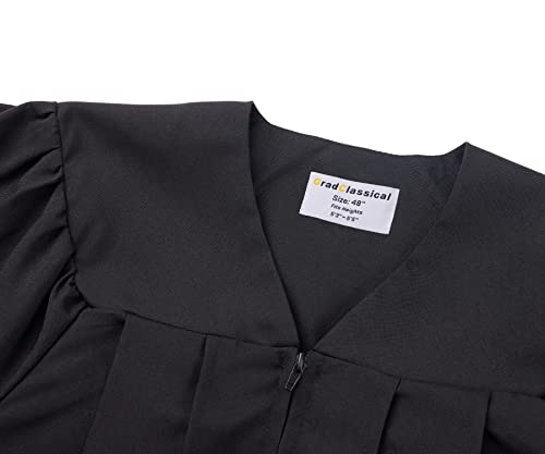 Image of GradClassical Matte Graduation Cap and Gown 2026 Set for High School and College Bachelor