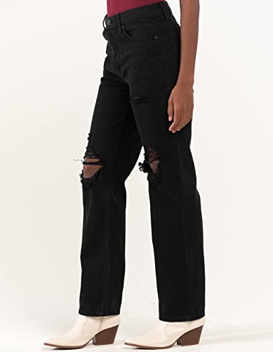 Straight Leg Jeans for High Rise