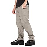 [ロスコ] カーゴパンツ ボタンフライ 6ポケット メンズ [正規代理店] グレー(8810) XL [並行輸入品]