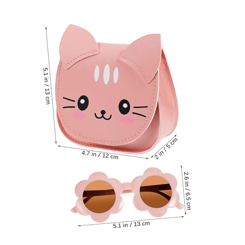KESYOO Girls Purse Cat Crossbody Bag Lightweight Glasses Kawaii Bag for Teenagers2