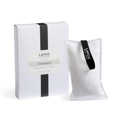 LAFCO ニューヨークの香りのリネンサシェ、シャンパン - 最長4ヶ月のフレグランス寿命 - 米国製（Amazon）