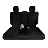 FH Group Custom Fit Car Seat Covers Specifically Made for 2016–2022 Honda Pilot, 3rd Row Set Black Ultraflex Neoprene, Waterproof Car Seat Cover, Honda Accessories