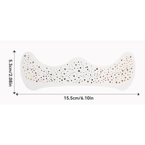 Speckles Make-up, Glitzer-Gesichts-Patches | 20 Kosmetik-Glitzer-Patches für das Gesicht | Wasserfestes, glitzerndes Make-up, temporäre Flicken mit Glitzermotiven für Frauen und Mädchen