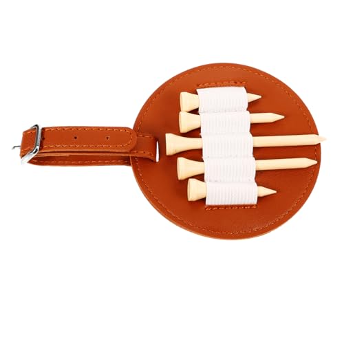 BESPORTBLE 1set Hanging Golf Tee Holder Multi-use Waist Pouch for Golf Tees Storage Bag Dual Pockets Compact Design Easy to Carry