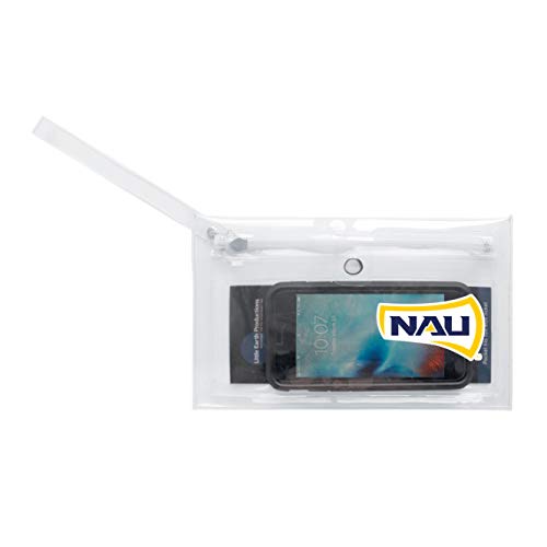 Image of Littlearth - LIWXY NCAA Northern Arizona Lumberjacks Unisex Ncaancaa Ticket Wristlet, Clear, 9 inch by 5.25 inch