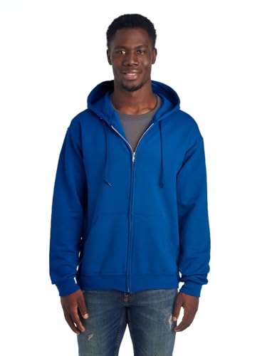 Jerzees -Men's NuBlend Fleece Hoodies and Sweatshirts, Full Zip-Royal, X-Large