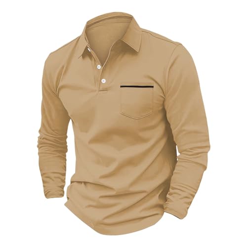 Polo deportivo masculino manga larga con cuello miniatura 3