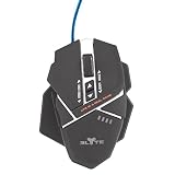 Elyte - Ghost - Souris Gaming Filaire - 1000/4000 DPI - Logiciel de Personnalisation - Compatible PC, Mac - Noir