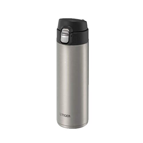 Tiger MMJ-A060 XC Vacuum Insulated Stainless Steel Travel Mug with Flip Open Lid, Double Wall, 20 Oz, Silver