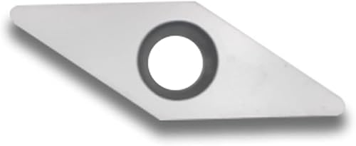 Miniatura 6 de Cortador de repuesto de inserción de carburo de diamante para torneado de madera, 10 x 28 - Dia4.0.118 in con cortador de carburo indexable de punta