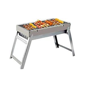 Buitengrilltafel | Camping Klaptafel voor Outdoor Barbecue Picknick,Duurzame barbecue houtskoolgrill voor buitenbarbecue A/a