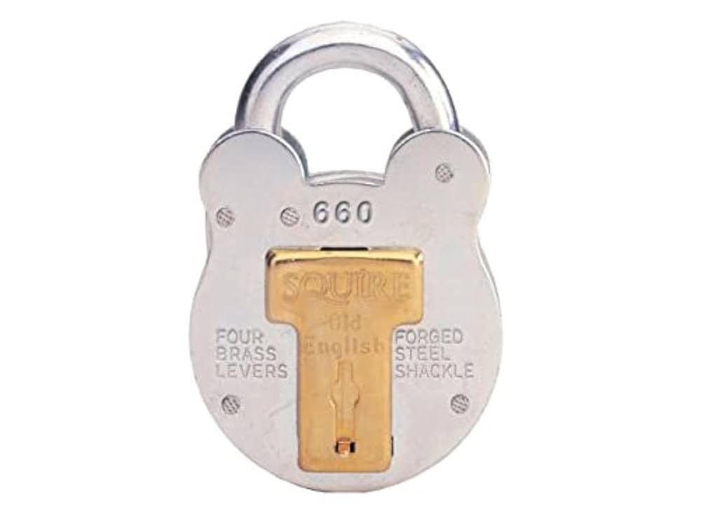 ビンテージ「クマ型」南京錠「ＳＱＵＩＲＥ Old English（３０８）」 Amazon | Henry Squire – 660 KA古い英語Padlock withスチール