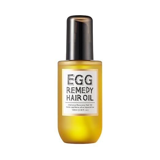 Egg Remedy Hair Oil for Intense Moisture and Recovery |Too Cool For School | Egg Remedy Hair Oil for Damaged Hair | Real Egg Oil & Concentrated Protein | Essential Vitamins Boost | 3.4 fl oz