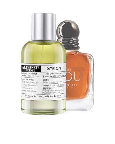 Image of Alternate Scents SYRION 100ml Long Lasting Perfume For Men |Strong&Long Lasting with 30% Oil Concentration|Warm Spicy Sweet|Fragrance From France |Made In India|