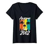 Photo Gallery donna stile retrò impressionante dal 2002 tees vintage originale maglietta con collo a v Photo Gallery donna stile retrò impressionante dal 2002 tees vintage originale maglietta con collo a v
