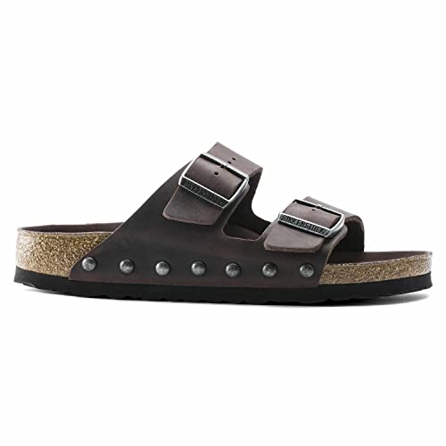 Birkenstock Arizona Mens Oiled Leather Sandal with Rivet Detailing, Habana Color Regular Width3