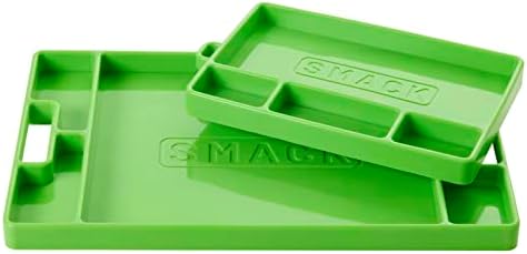 PREMIUM Silicone Tool Tray | Tool Organizer | Tool Storage | Tool Holder | Tool Mats | No Magnets | Grip Mat Tool Mat (Duo-Pack)