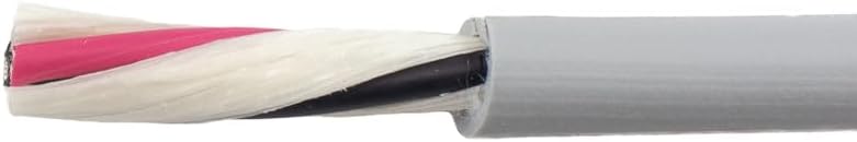 Alpha Wire Ecogen Ecoflex ECO Control Cable 2-Core x 0.35 mm  Grey 30 m 22 AWG Unshielded Pack of 31 Metres